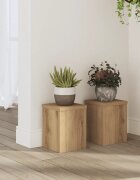 vidaXL Стойка за растения 2 бр. Дъб 15 x 15 x 20 см