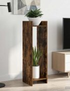 vidaXL Стойка за растения 2 бр. Опушен дъб 30 x 30 x 100 см