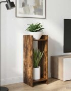 vidaXL Стойка за растения 2 бр. Опушен дъб 30 x 30 x 80 cm