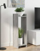 vidaXL Стойка за растения 2 бр. Сив Сонома 30 x 30 x 100 см