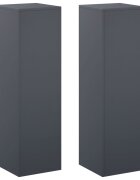 vidaXL Стойка за растения 2 pcs Антрацит 30 x 30 x 100 см