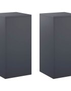 vidaXL Стойка за растения 2 pcs Антрацит 30 x 30 x 60 cm