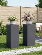 vidaXL Стойка за растения 2 pcs Антрацит 40 x 40 x 100 cm