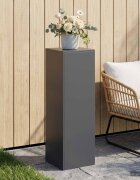 vidaXL Стойка за растения Антрацит 30 x 30 x 100 см Неръждаема стомана