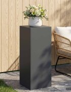 vidaXL Стойка за растения Антрацит 40 x 40 x 100 cm Неръждаема стомана
