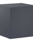 vidaXL Стойка за растения Антрацит 40 x 40 x 40 cm Неръждаема стомана