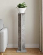 vidaXL Стойка за растения Бетонно сиво 25 x 255 x 1005 см