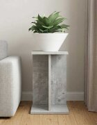 vidaXL Стойка за растения Бетонно сиво 25 x 255 x 405 см
