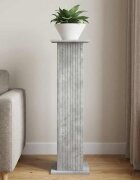 vidaXL Стойка за растения Бетонно сиво 305 x 30 x 1005 см