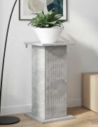 vidaXL Стойка за растения Бетонно сиво 305 x 30 x 605 см