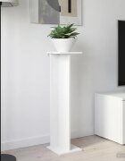 vidaXL Стойка за растения Бяло 25 x 255 x 1005 см