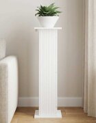 vidaXL Стойка за растения Бяло 305 x 30 x 1005 см