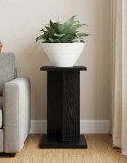 vidaXL Стойка за растения Черен дъб 25 x 255 x 405 см