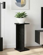 vidaXL Стойка за растения Черен дъб 25 x 255 x 605 см