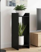 vidaXL Стойка за растения Черен дъб 30 x 30 x 80 cm