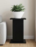 vidaXL Стойка за растения Черно 305 x 30 x 43 см Инженерна дървесина