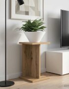 vidaXL Стойка за растения Дъб артизан 25 x 255 x 405 см