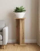 vidaXL Стойка за растения Дъб артизан 25 x 255 x 605 см