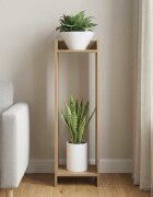 vidaXL Стойка за растения Дъб артизан 30 x 30 x 100 см