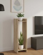 vidaXL Стойка за растения Дъб сонома 30 x 30 x 100 см