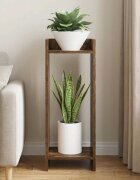 vidaXL Стойка за растения Опушен дъб 30 x 30 x 80 cm