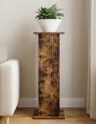 vidaXL Стойка за растения Опушен дъб 305 x 30 x 805 см
