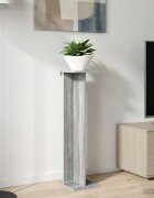 vidaXL Стойка за растения Сив Сонома 25 x 255 x 1005 см