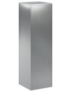 vidaXL Стойка за растения Сребристо 30 x 30 x 100 см Стомана