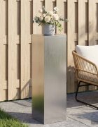 vidaXL Стойка за растения Сребристо 30 x 30 x 100 см Стомана