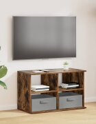 vidaXL Стойка за телевизор с чекмедже Димян дъб 79 x 40 x 48 см