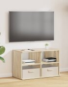 vidaXL Стойка за телевизор с чекмедже Сонома дъб 79 x 40 x 48 см