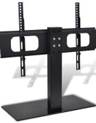 vidaXL Стойка за телевизор с основа метална черна 32"-70