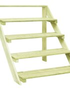 vidaXL Стойка за цветя 80x80x80 см импрегнирано борово дърво