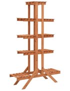 vidaXL Стойка за цветя 83x25x132 см чамово дърво масив