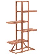 vidaXL Стойка за цветя кедрово дърво 86x36x139 см