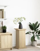 vidaXL Стойка за витрини със съхранение 31x30x60 см инженерно дърво