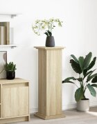 vidaXL Стойка за витрини със съхранение 31x30x90 см инженерно дърво