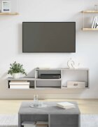 vidaXL Стойказастенентелевизор 120x25x285см Инженерна дървесина