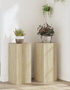 vidaXL Стойки за растения 2 бр дъб сонома 30x30x70 см инженерно дърво