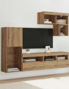 vidaXL Стойки за телевизор 6 бр. Дъб Инженерна дървесина