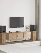 vidaXL Стойки за тонколони 2 бр дъб артизан 30x30x40см инженерно дърво