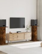 vidaXL Стойки за тонколони 2 бр опушен дъб 30x30x95 см инженерно дърво
