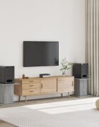 vidaXL Стойки за тонколони 2 бр сив сонома 30x30x40 см инженерно дърво