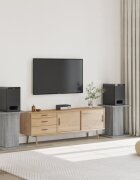 vidaXL Стойки за тонколони 2 бр сив сонома 30x30x60 см инженерно дърво