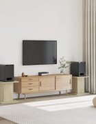 vidaXL Стойки за тонколони 2 бр сонома дъб 30x30x40 см инженерно дърво