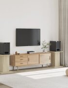 vidaXL Стойки за тонколони 2 бр сонома дъб 30x30x60 см инженерно дърво