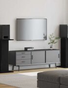 vidaXL Стойки за високоговорители 2 бр. Черния дъб 30 x 30 x 60 cm