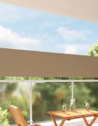 vidaXL Страничен сенник 100 x 300 cm 100% полиестер желязо стомана