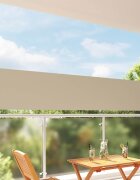 vidaXL Страничен сенник 80 x 300 cm 100% полиестер желязо стомана