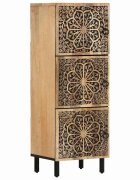 vidaXL Страничен шкаф 40x33x110 см манго масивно дърво